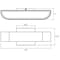 Access Lighting Montreal, BiDirectional Outdoor LED Wall Mount, Black Finish, Frosted Glass 20046LEDDMG-BL/FST - alternate 3